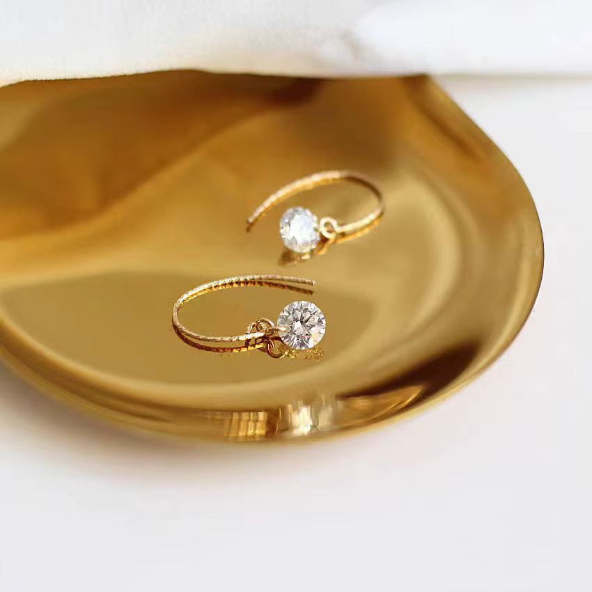 LENNIK Ohrringe, Zirkonia, Roségold, Unisex - Bild 4