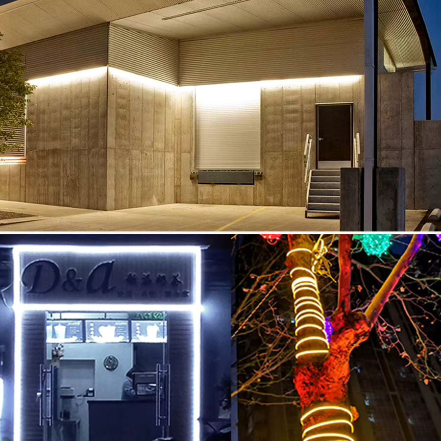VBS Smart 360 LED Neon Seil Warmweiß IP67 Wasserdicht Flexible LED Streifen für Outdoor Dekoration - Bild 6