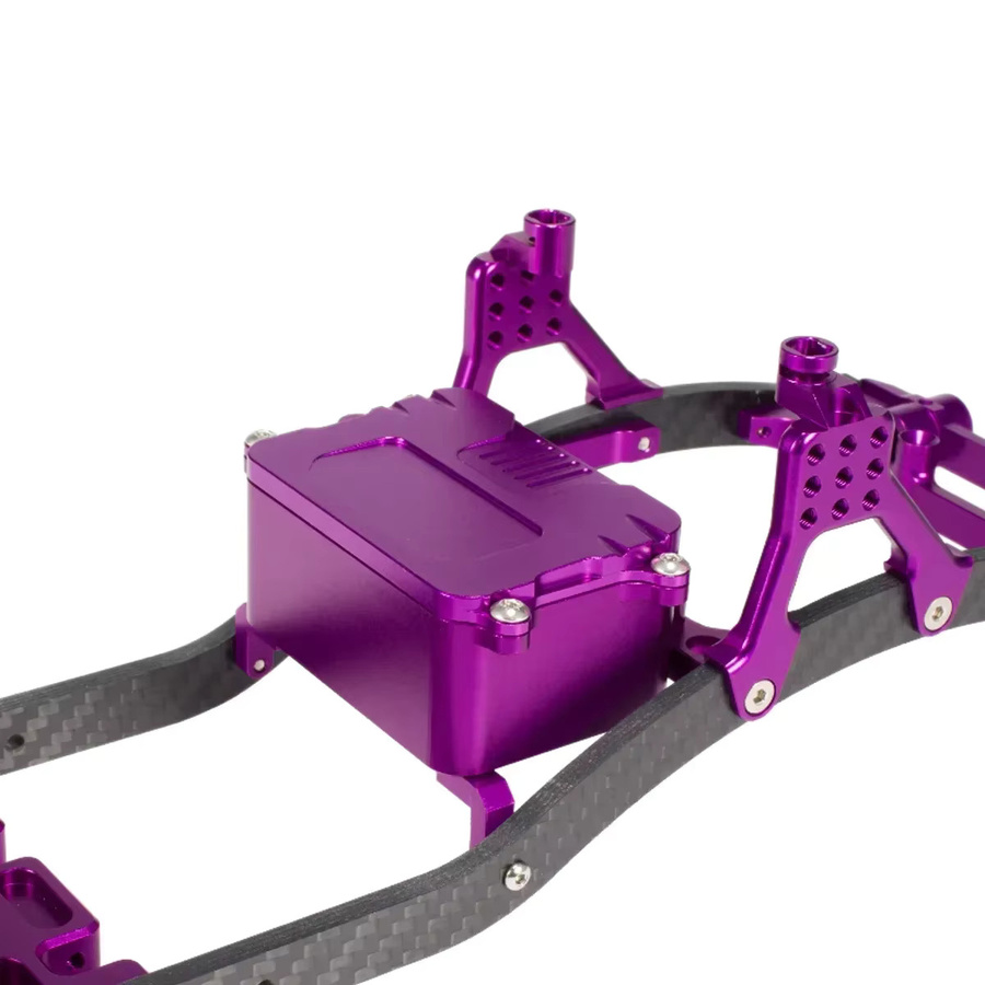 MALOM RC SCX10 Chassis-Set für 1/10 RC Crawler, Schwarz, Metall - Bild 2
