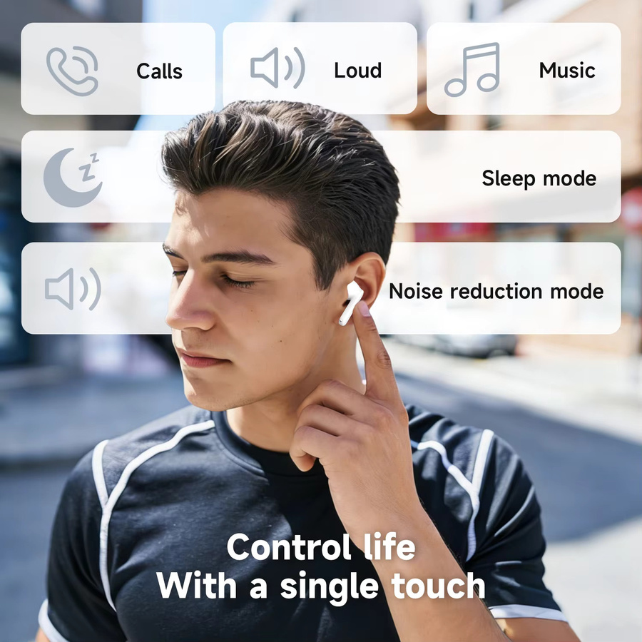 Honor X7e Active ANC Halb-In-Ear Kopfhörer in Weiß mit 38h Akkulaufzeit, Bluetooth 5.4, Spatial Audio und IP54 Schutz - Bild 2
