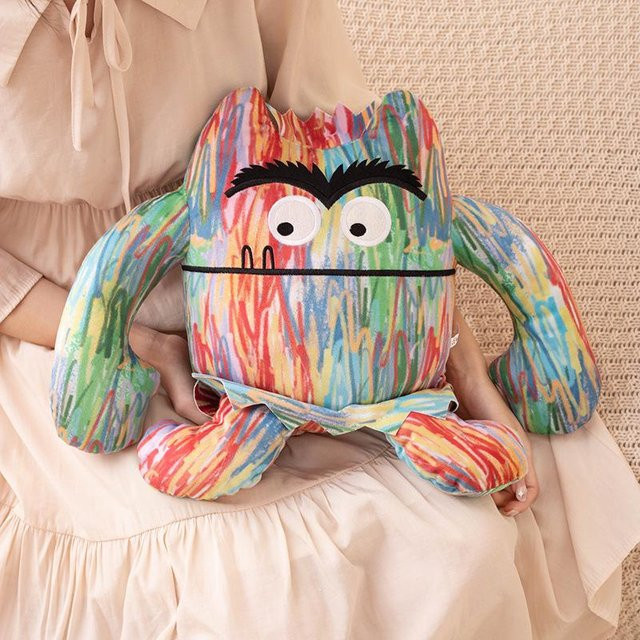 Süßes Monster Plüschtier, Stofftier, Grau, 15cm, ab 14 Jahren - Bild 1