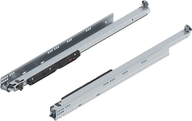Blum Unterbodenführung Movento Blumotion S 766H7000s mit Soft-Close, Nennlänge: 700 mm, Tragkraft: 60 kg, Farbe: Silber - Bild 1