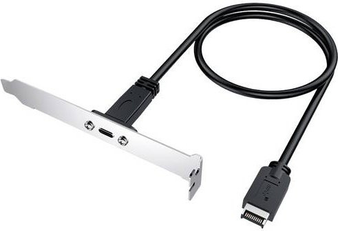 GrauGear G-AD-ETC-10G USB-C 3.1 Gen2 Schnittstellenkarte mit 1 Port in Silber - Bild 1