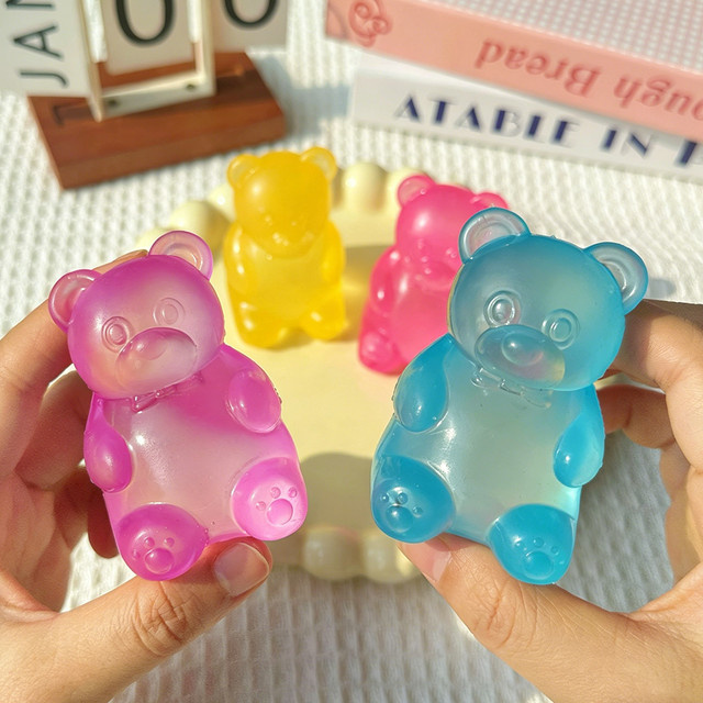 Bandai Kleiner Bär Maltose-Quetschball, Stressabbau-Spielzeug, Musikalisches Stressabbau-Tool - Bild 1