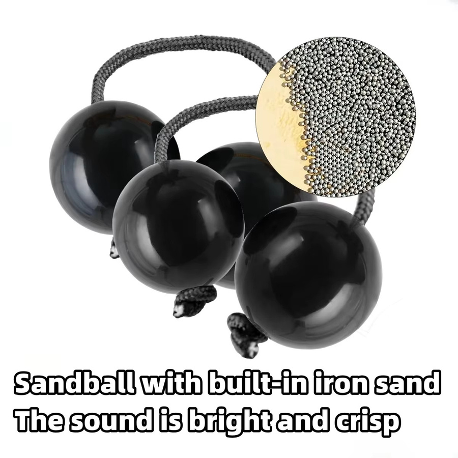 Miwayer Rhythmus-Sandbälle Aslatua Shakers, Percussion-Sandeier, 2 Paar - Bild 2