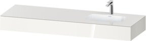 Duravit Einbauwaschtisch-Möbel-Set Qatego in Weiß Hochglanz, B/T/H: 160 x 55 x 17 cm - Bild 1