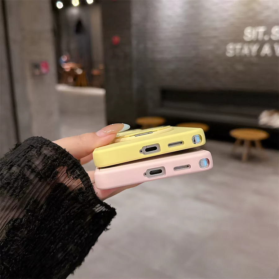 360 Grad drehbarer Ständerhalter mit kabelloser Ladefunktion und Magnet für MagSafe kompatible Samsung Galaxy S26 S25 S24 Plus Ultra Silikonhülle - Bild 3