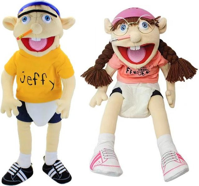 Yiran toy Set Offs Jeffy Handpuppe, Plüschtier, ab 3 Jahren - Bild 1