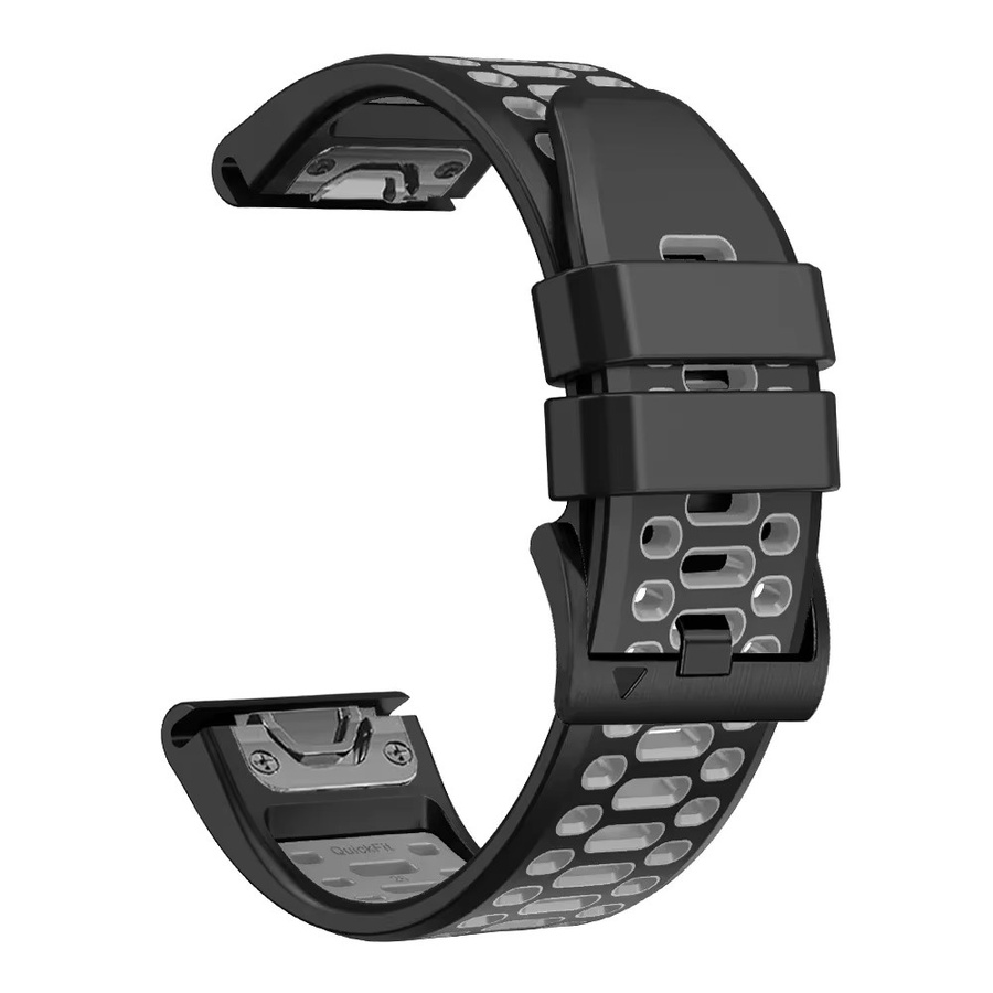 QuickFit Uhrenarmband Silikon, Schwarz, Unisex - Bild 2