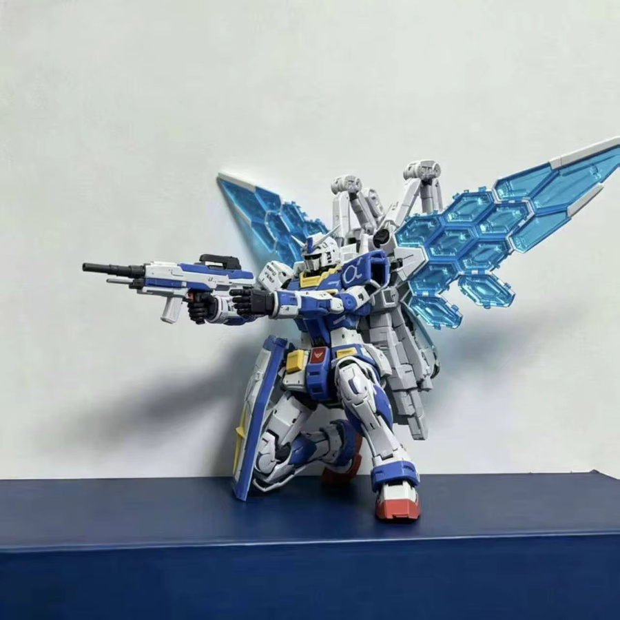 Bandai RG40C 1/144 RX 78F Kowloon Fist Color Scheme Osaka Transparent Wing Assembly Modellbausatz, Actionfigur - Bild 5