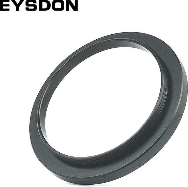 EYSDON Teleskop Konverter Adapter M42x0,75mm T/T2 Stecker auf M48x0,75mm Gewinde mit T-Ring in Schwarz - Bild 1