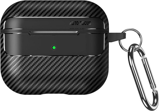 Techsuit CarbonFiber Hülle für Apple AirPods Pro 3, Schwarz - Bild 1