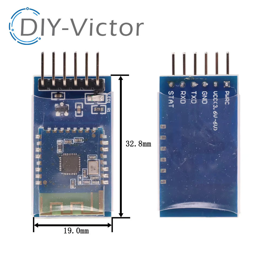JDY-23 Bluetooth 5.0 Modul BLE5.0 CC2541 in Transparent/Blau - Bild 2