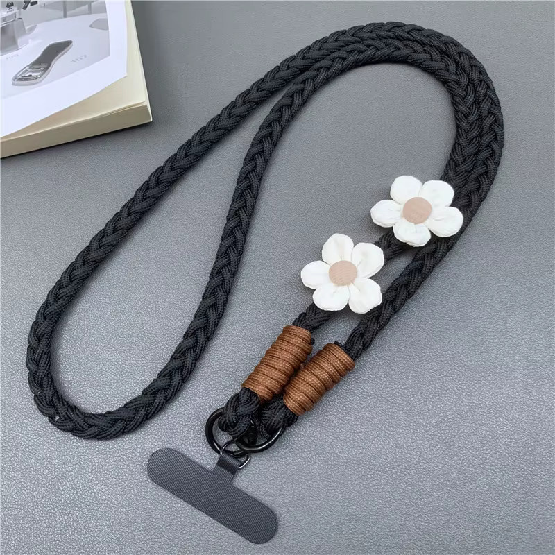 DOLANBIA Universal Handy Lanyard Crossbody mit Blumen-Dekoration als Schultergurt für dein Telefon - Bild 2