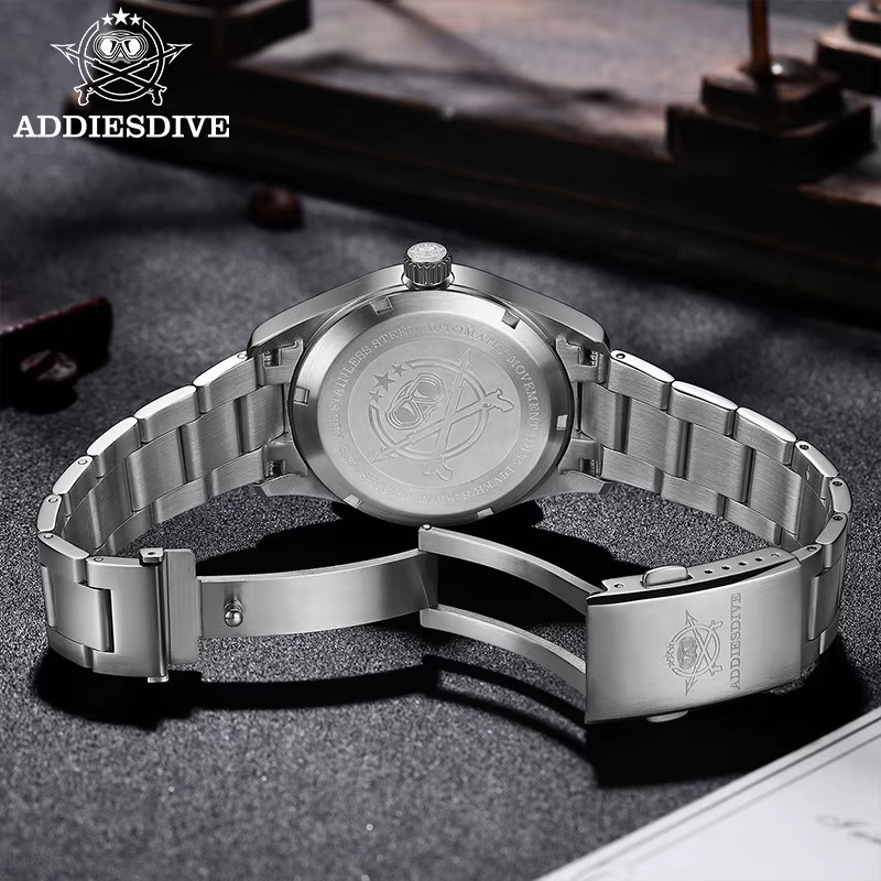 ADDIESDIVE Armbanduhr, Automatik, Edelstahl, Saphirglas, Herren - Bild 4