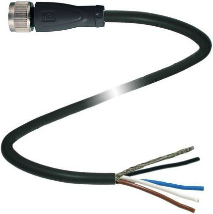 Pepperl+Fuchs 240004-100017 Sensor-Aktor-Steckverbinder, konfektioniert, 4 Polzahl, schwarz, Länge: 2 m - Bild 1