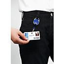 Durable Jojo Style Ausweishalter mit Metall-Federhaken in Blau - Bild 3