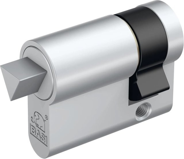BASI Dreikant-Halbzylinder Silber 10/30 mm für Absperrpfosten - Bild 1