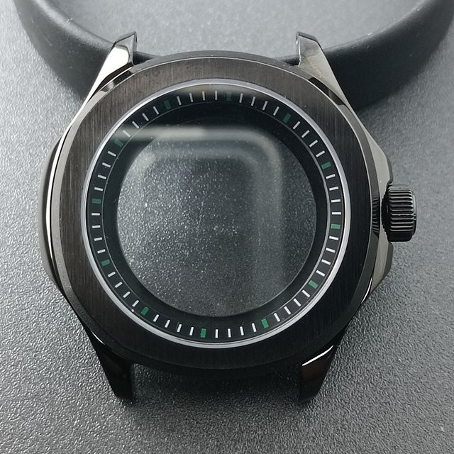 ForgeLink Uhrengehäuse Stahl, Silber, 39,5 mm, Saphirglas, Unisex - Bild 1