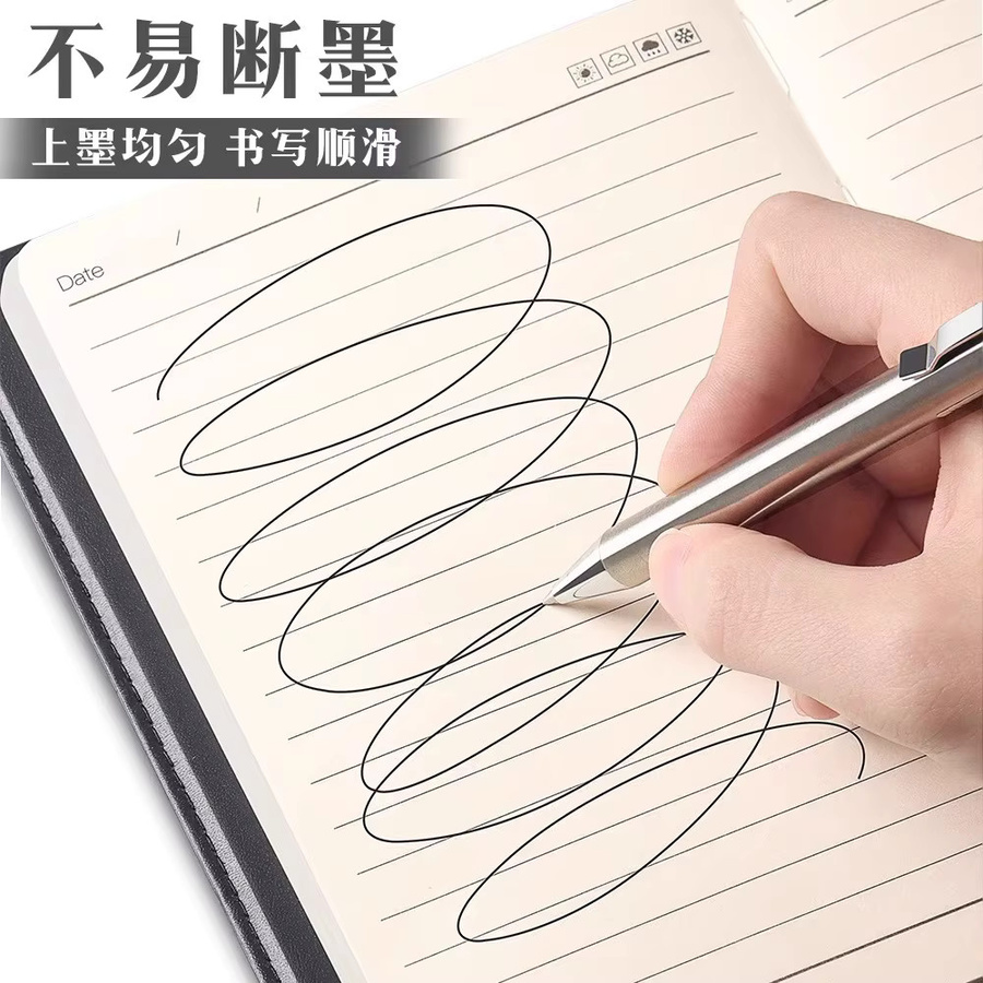 M&G Premium Gelstift aus Vollmetall in Silber mit 0,5 mm Spitze - Bild 5