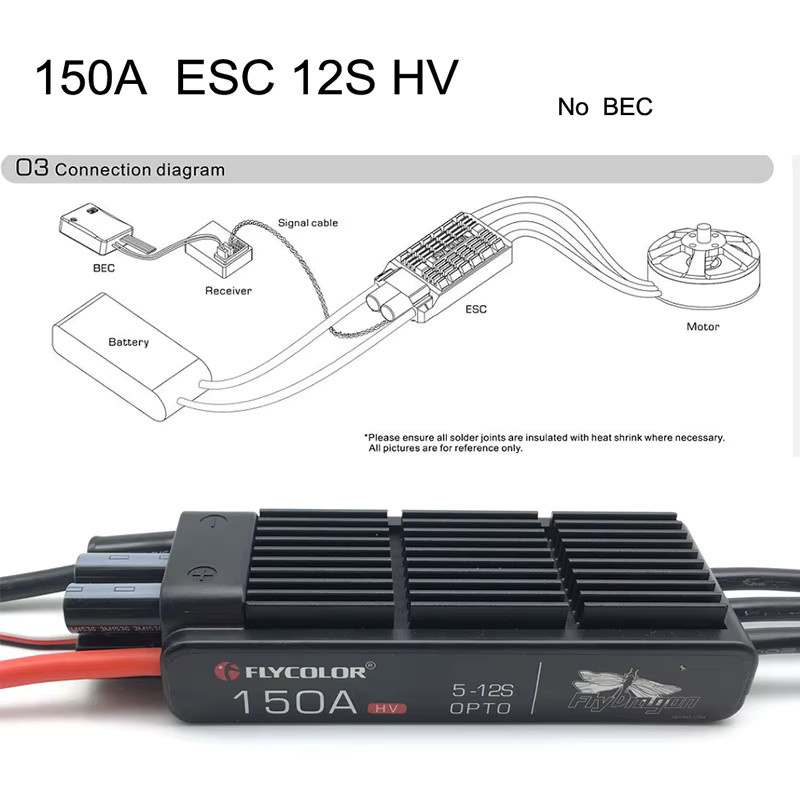 Captainrc 120mm EDF und 150A ESC 5-12S HV OPTO 640KV 8,6KG Schub, Zubehör - Bild 3