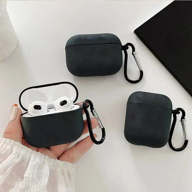 Stoßfeste Silikon-TPU Kopfhörerhülle für AirPods 1/2/3/4 und AirPods Pro/Pro 2/Pro 3 in Schwarz und Transparent - Bild 1