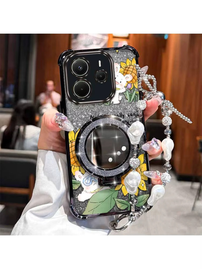 Xiaomi Handyhülle Happy Rabbit mit Lanyard für Redmi Note 14 Pro, 14S, 14 Pro Plus, 13, 13 Pro, 13 Pro Plus, 12, 12 Pro in Blau - Bild 4