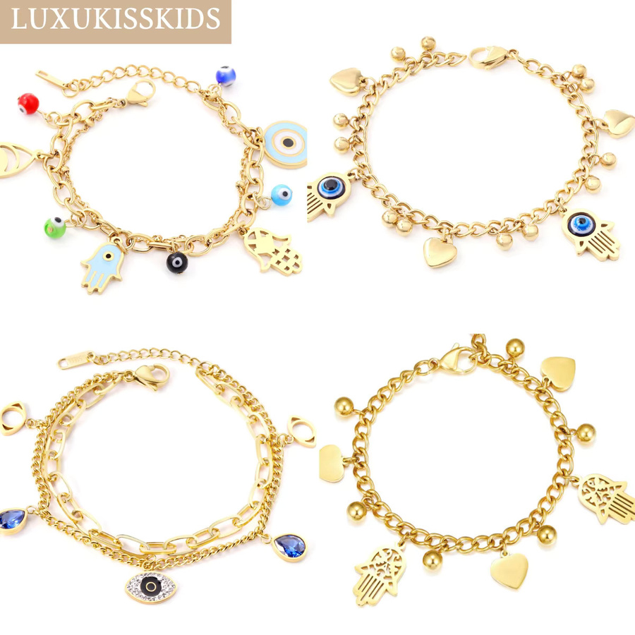 LUXUKISSKIDS Armband, Edelstahl, Blau, Boho, Damen - Bild 2
