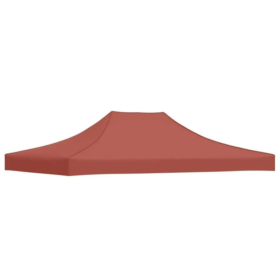 vidaXL Partyzelt-Dach für Faltpavillon und Pop-Up-Faltzelte in Terrakotta-Rot, B/T: 4,5 x 3 m, aus Polyester-Oxford-Gewebe - Bild 2