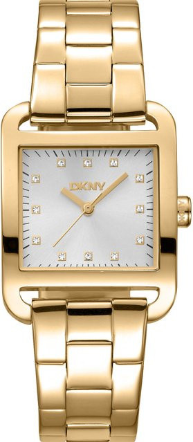DKNY Damenuhr City Midi, Quarz, Edelstahl, 34 mm, Silber - Bild 1