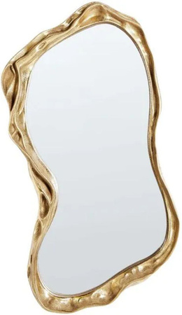 Organischer Wandspiegel Sery von BELIANI in Gold mit unregelmäßiger Form, B: 75 cm, H: 38 cm