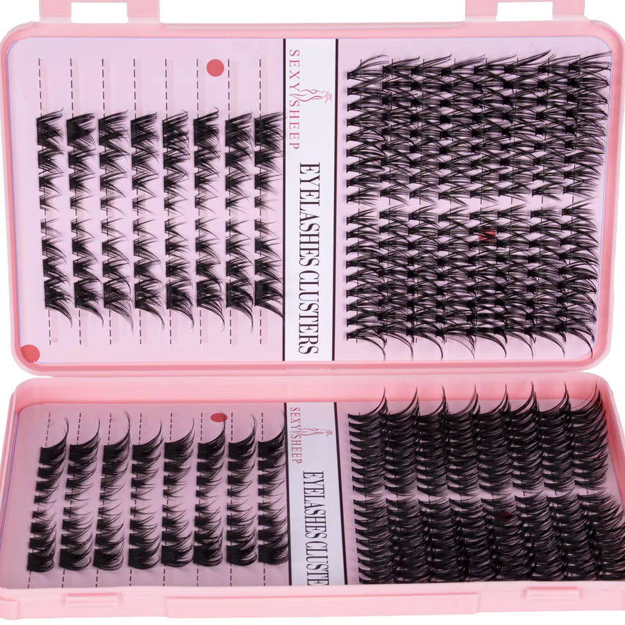 SEXYSHEEP Wimpernverlängerungs-Set, Katzenaugen-Wimpernbüschel, Unisex - Bild 4