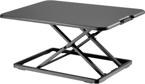 Digitus DA-90445 Ergonomischer Sitz-Steh-Schreibtischaufsatz in Schwarz mit Höhenverstellung von 45 bis 405 mm - Bild 2