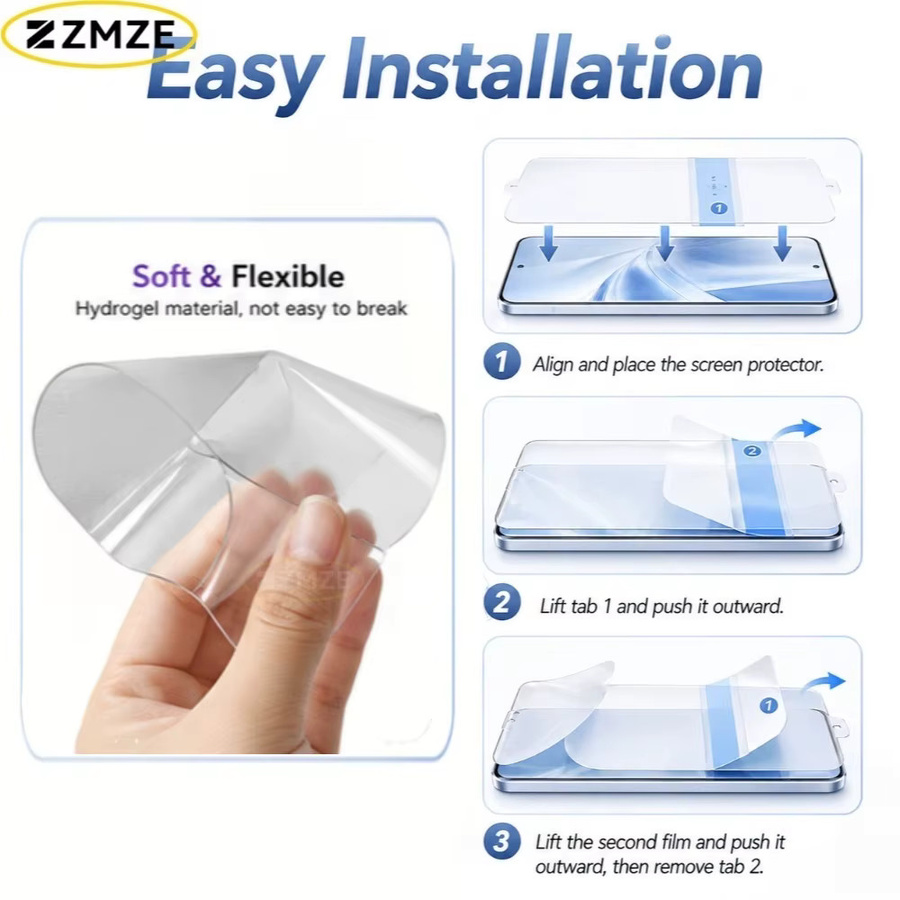 3er-Pack Frosted Hydrogel-Displayschutzfolie für Xiaomi 17 Ultra 17 Pro Max 17 Max 17T 15S 15T 14T 13T Pro 15 14 13 in Transparent - Bild 2