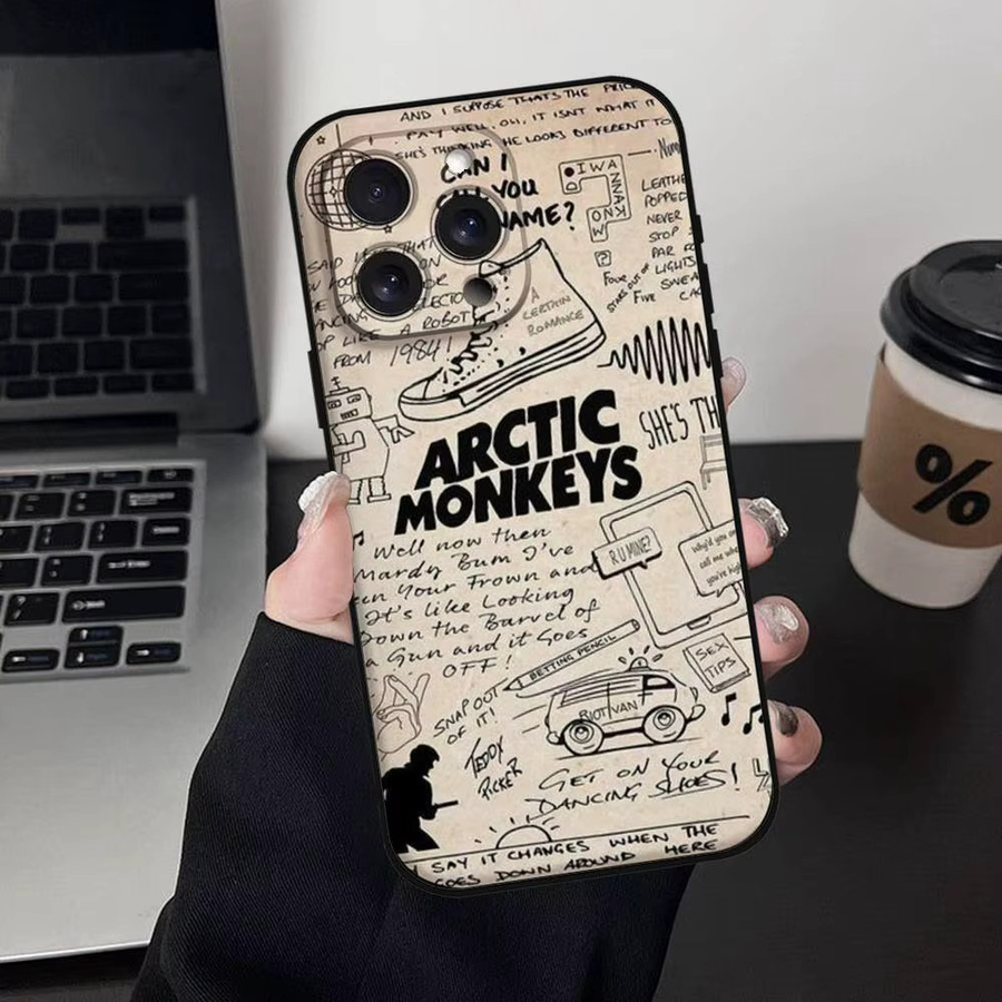 Arctic M-Monkeys Handyhülle aus weichem TPU für iPhone 17 16 15 14 13 12 11 Pro Max Plus Mini - Bild 6