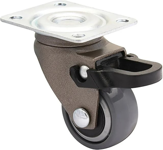 Wagner Möbel-Lenkrolle 3C-Serie mit Feststeller in Anthrazit, Tragkraft 12 kg, Ø 25 mm - Bild 1