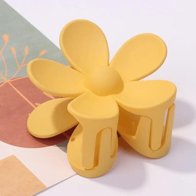 YULIN Haar-Klammerclips Blumenform, gelb, Damen, Mädchen - Bild 1