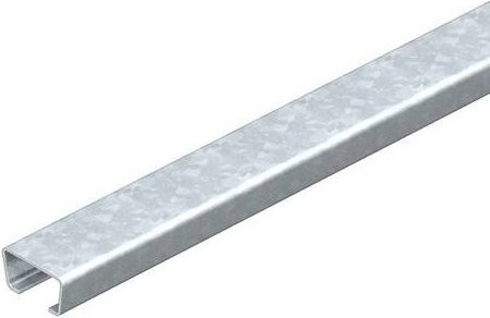 OBO Bettermann Profilschiene aus Metall in Silber, L x B x H: 200 cm x 3,5 cm x 1,8 cm - Bild 1