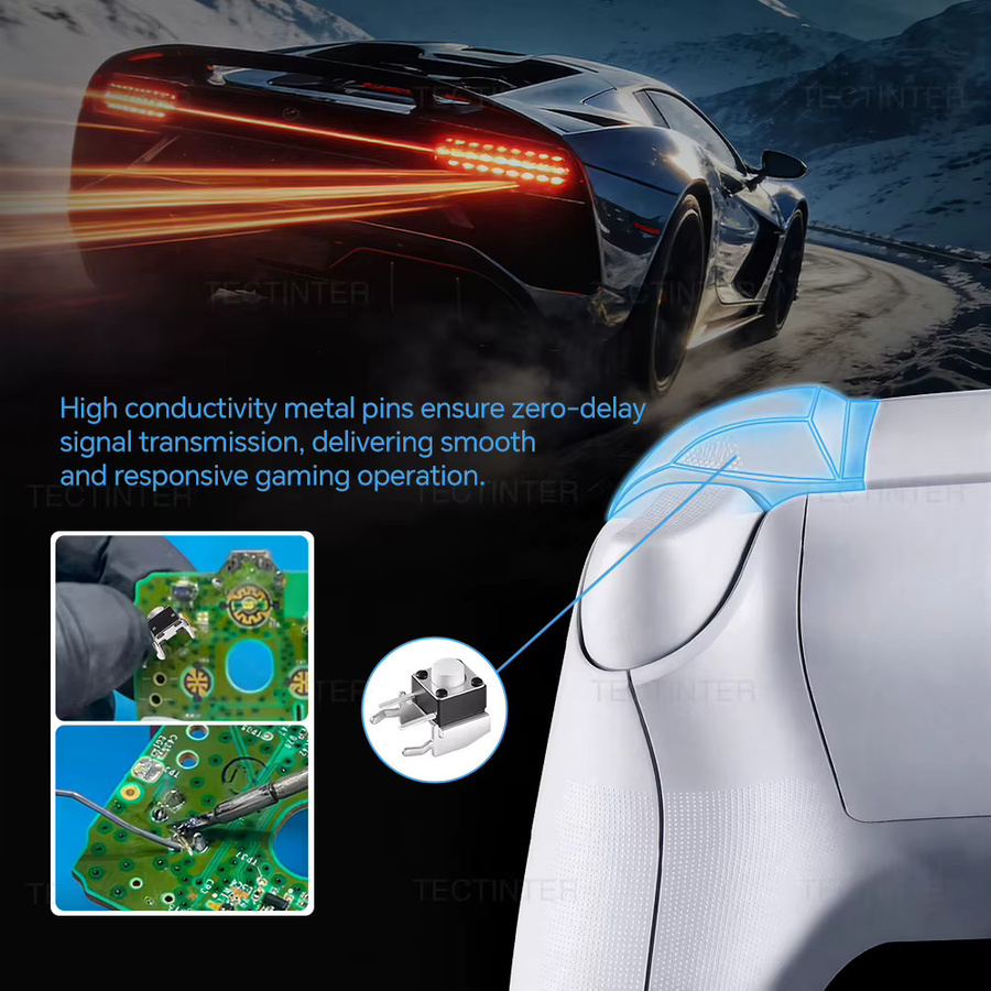 TECTINTER Ersatz RB LB Bumper Button Tactile Switch für Xbox Series X/S und Xbox One S/X Elite Controller in Weiß - Bild 4