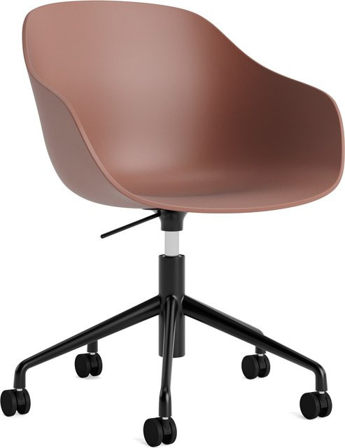 HAY About A Chair AAC 252 moderner Stuhl aus Polypropylen und Aluminium in Rot matt - Bild 1