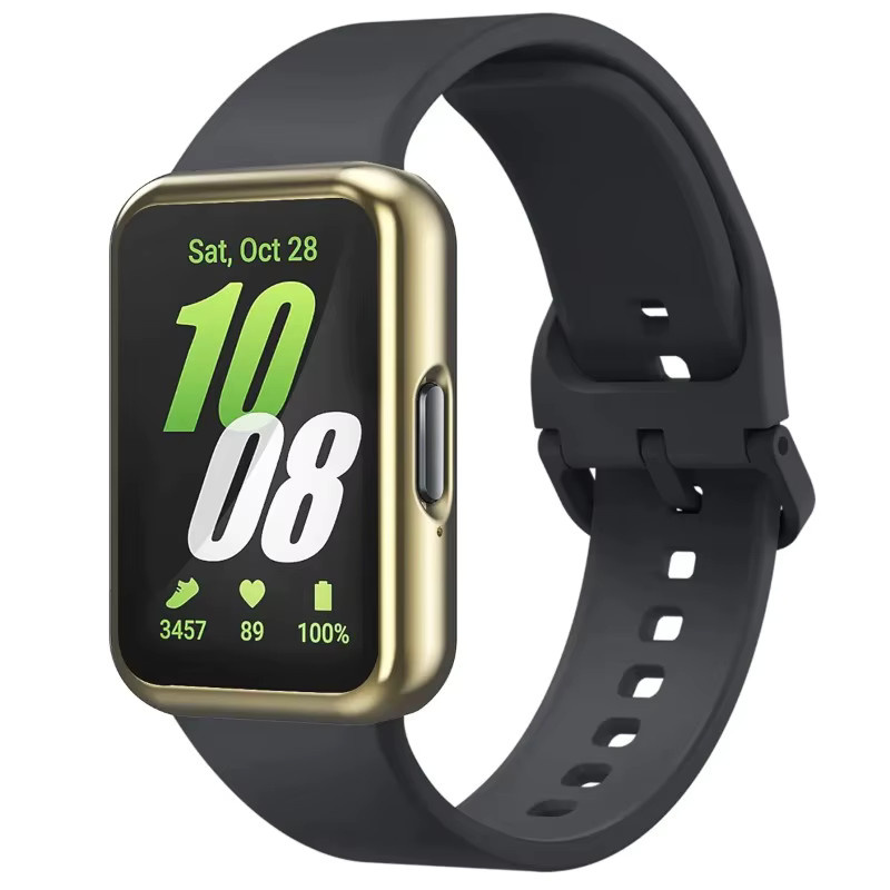Samsung Silikonarmband + Hülle Kit für Galaxy Fit 3, Schwarz, Unisex - Bild 1