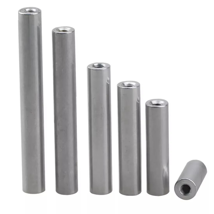5 Stück Yiqianyuan Aluminium Abstandshalter Rundgewindehülsen in Silber, Verbindungsstücke für M2 M3 M4 M5 M6 M8 M10 - Bild 2