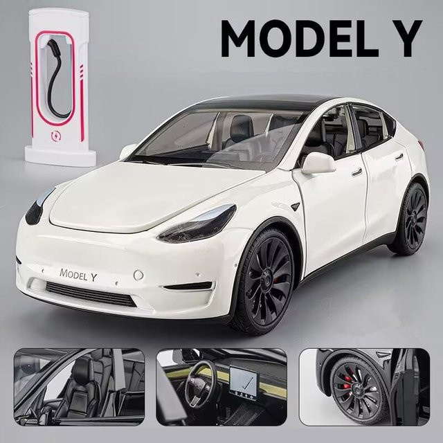 Linyi toy car Modell Y 3 S SUV, Spielzeugfahrzeug, 1:24, Metall, mit Licht und Sound - Bild 1
