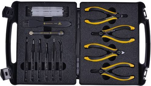 Bernstein Tools for Electronics 2230 ESD Werkzeugset mit 20 Teilen in Schwarz im Kunststoffkoffer - Bild 1