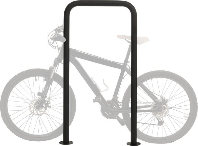 Fahrradbügel MCW-N42 Anlehnbügel aus pulverbeschichtetem Stahl für In- und Outdoor-Bereiche, B/H/T: 120 x 70 x 12 cm - Bild 1
