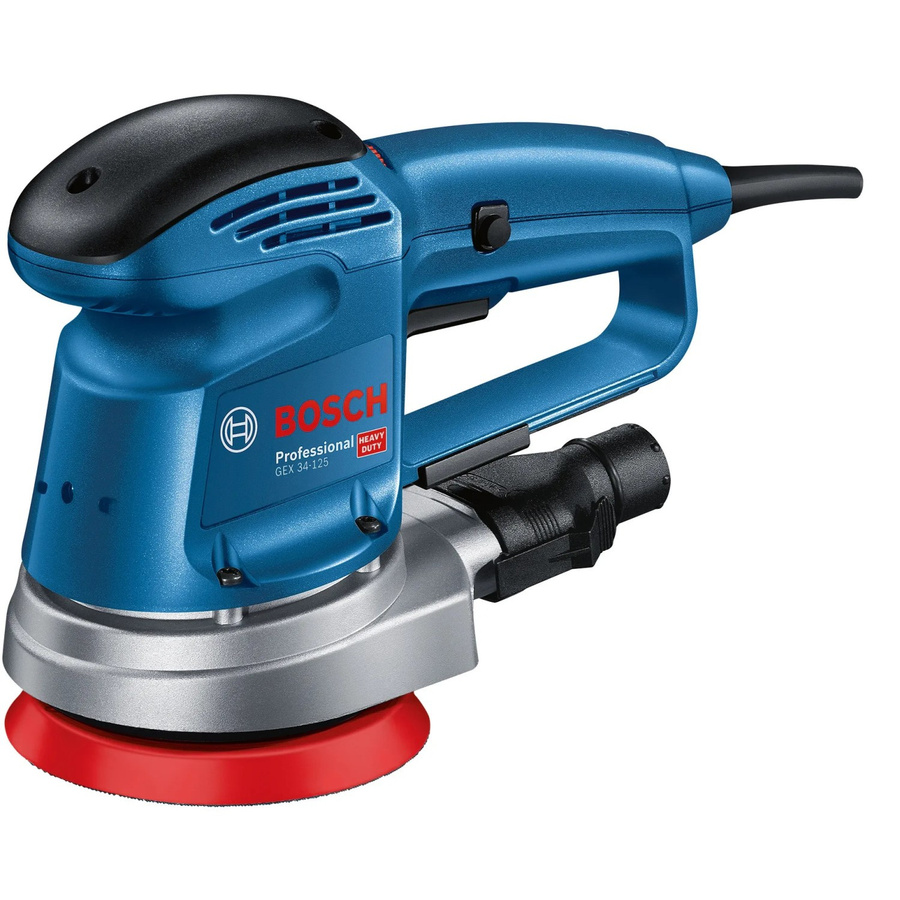 Bosch Professional Exzenterschleifer GEX 34-125 mit 340 W und 125 mm Schleifscheibendurchmesser in Blau und Schwarz - Bild 2