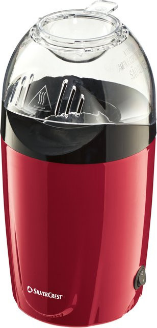 SILVERCREST Popcorn-Maker Heißluftgerät in Rot und Schwarz - Bild 1