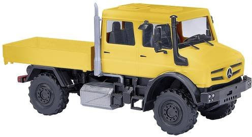Busch Mercedes Benz Unimog U 5023 LKW Modell, gelb, 1:87 (Spur H0) - Bild 1