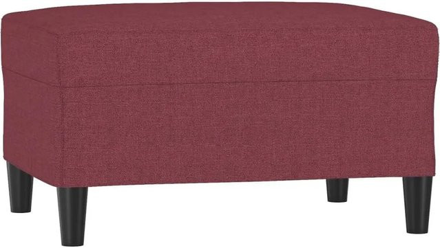 vidaXL Fußhocker Weinrot mit Stoffbezug B/T/H: 70 x 55 x 41 cm - Bild 1