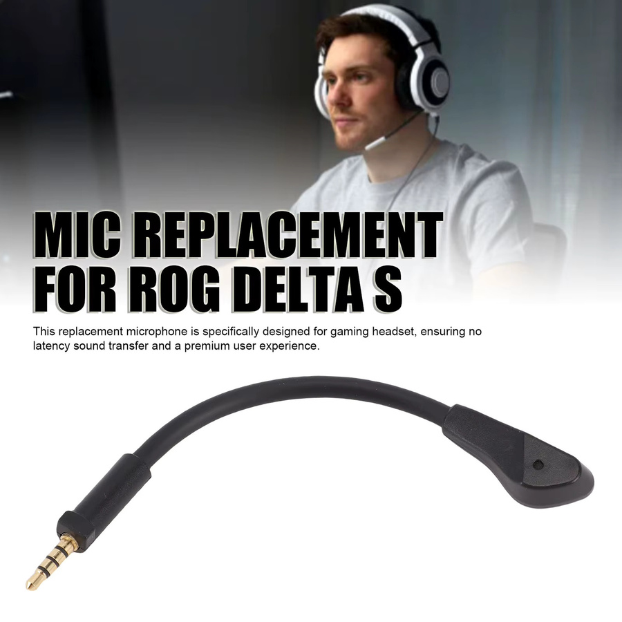 Asus ROG Delta S Ersatz-Mikrofon mit Rauschunterdrückung und 3,5 mm Anschluss in Schwarz - Bild 2